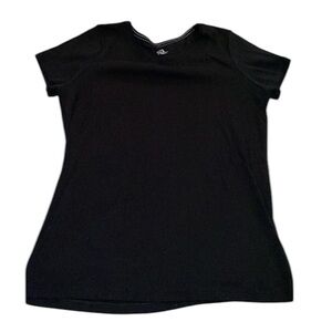 St. John's Bay Medium Short Sleeve Black T Shirt